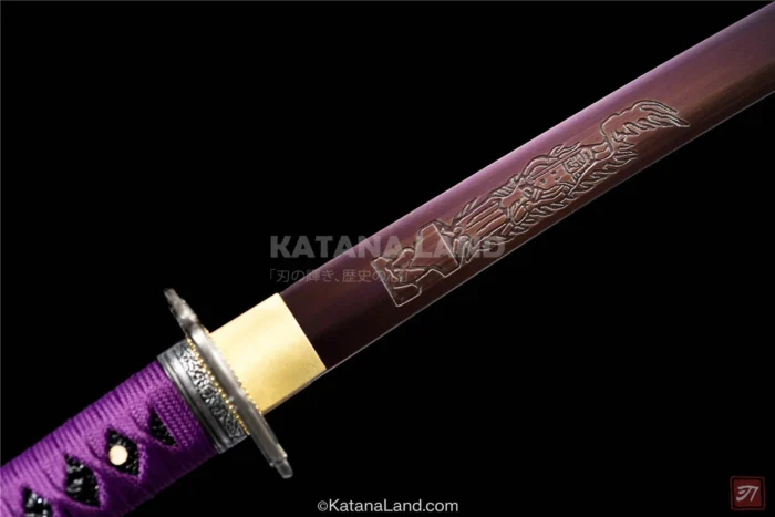 Elegant black katana design