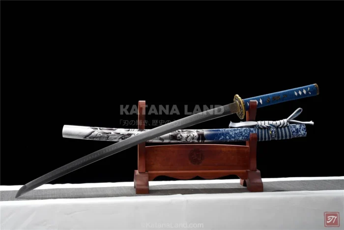 Silver Hamon Samurai Katana