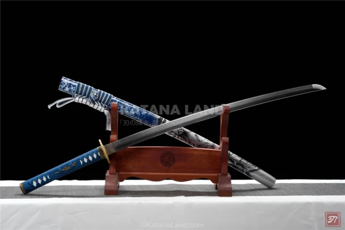 Traditional Japanese Katana with Hamon