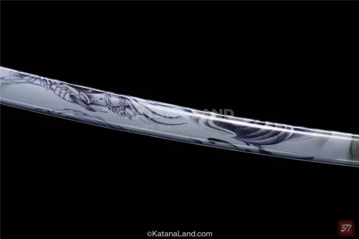 Silver Blade Kuro Mujō Katana for Display