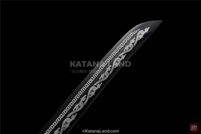 Sleek Silver Finish on Kuro Mujō Katana