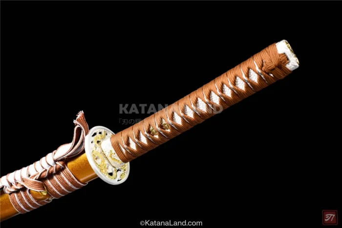 Artfully Designed Golden Samurai Sword for Martial Arts