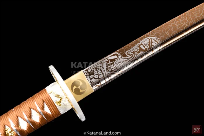 Premium Samurai Katana with Gold Finish