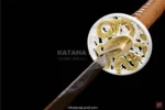 Traditional Katana with BO-HI and Gold Accents