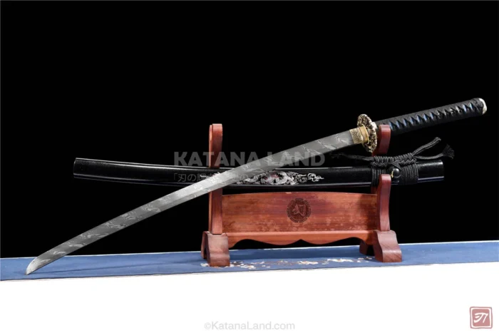 Damascus steel katana swords for collectors