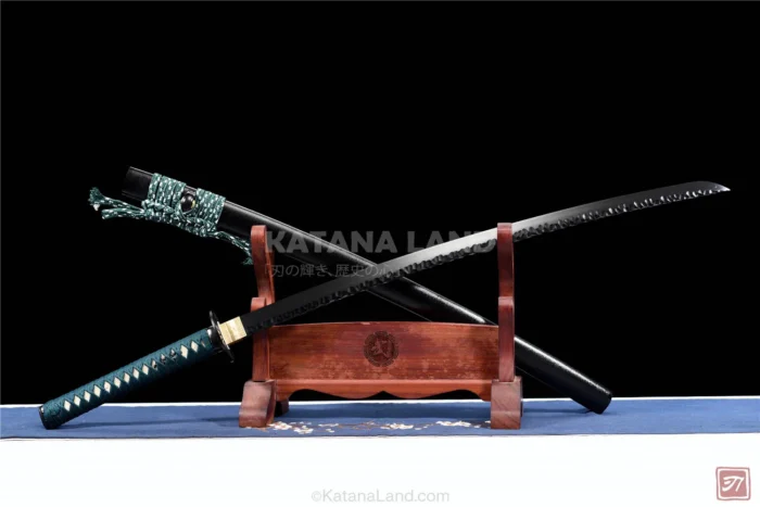 Traditional Black Katana Sword Design