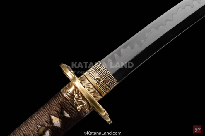 High-performance katana swords in black