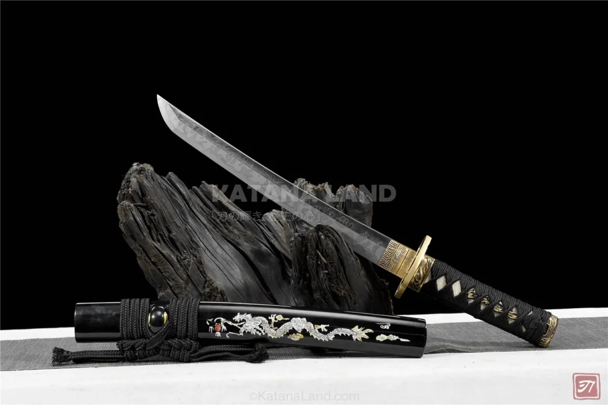 Black Hamon Samurai Katana