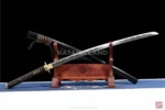 Elegant Black Katana Sword with Unique Design