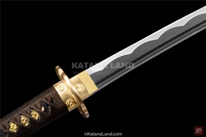 Sleek Black Blade Samurai Katana for Display