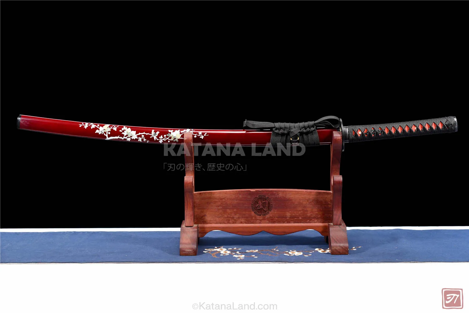 Plum Blossom Legacy Katana with High-Speed Steel Blade