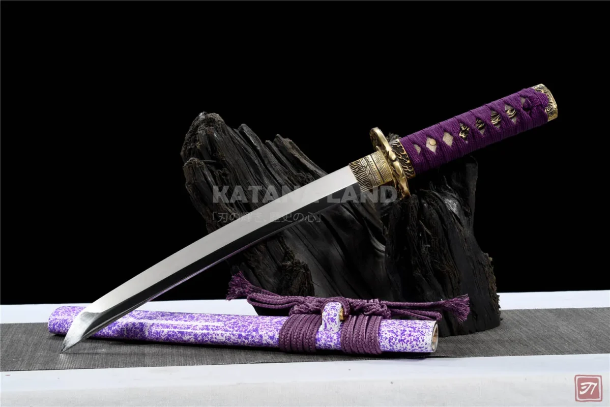 Purple Samurai Katana with Mirror Finish