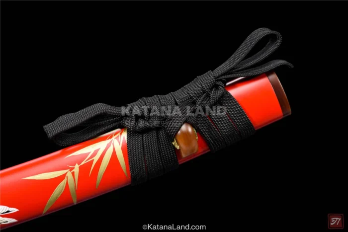 Elegant Red Hamon Katana