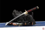 Black Samurai Katana with Hamon Pattern