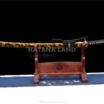 Golden Tsunami Katana with Damascus Steel blade