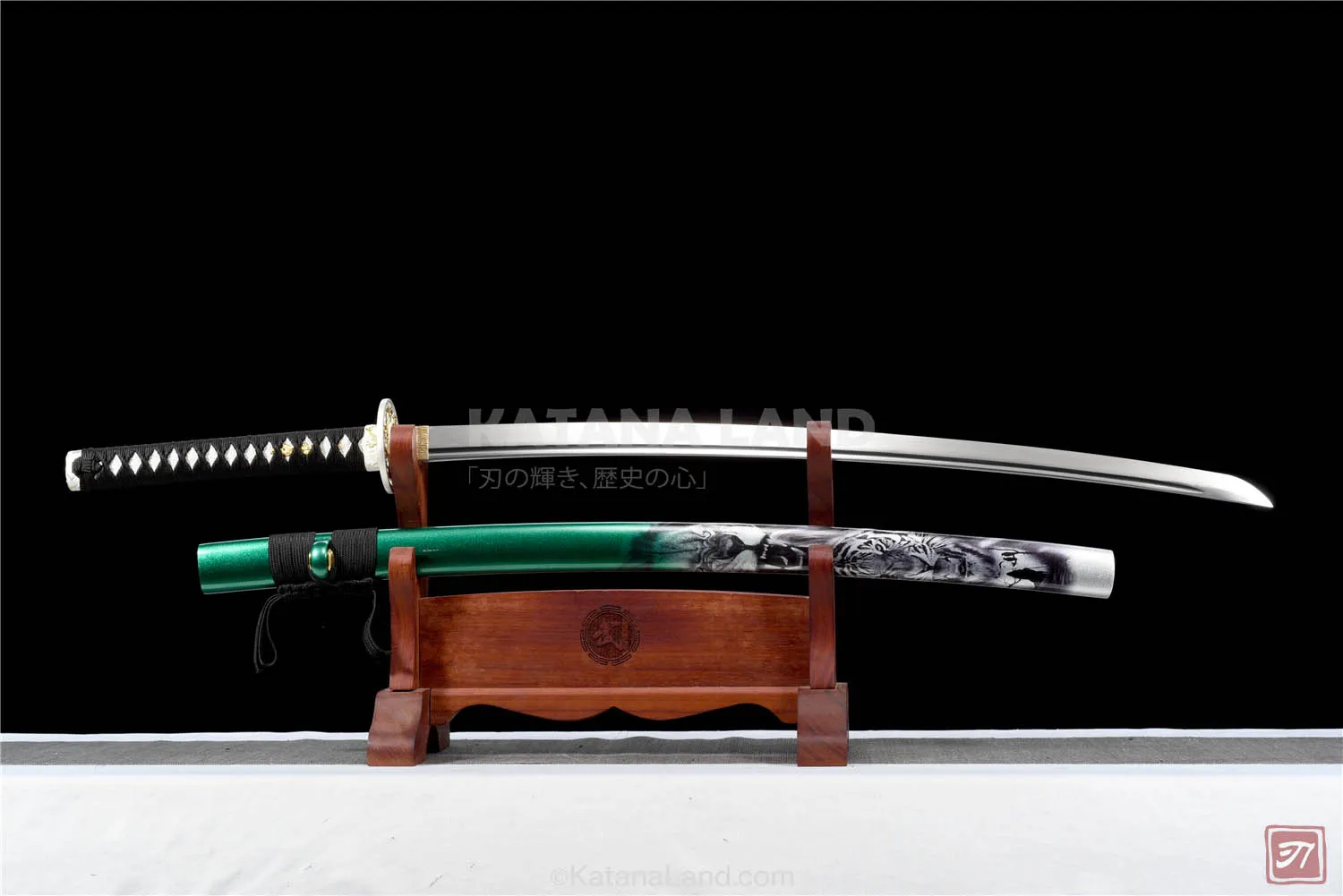 Black Spring Steel Samurai Katana