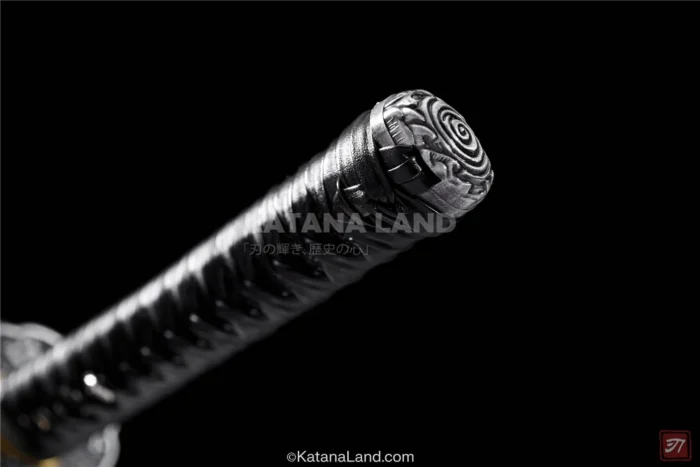 Black T10 Steel katana with traditional design