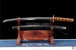 Black Samurai Katana with Hamon Finish