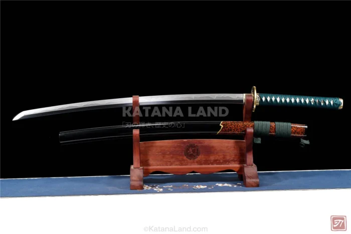 Black Samurai Katana with Hamon