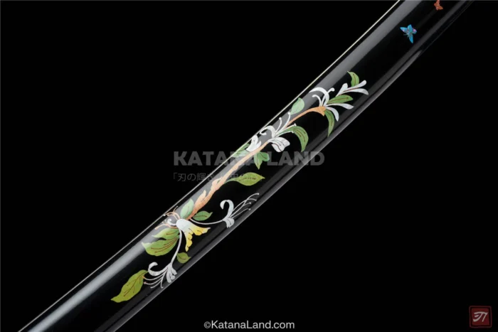 Peacock Katana with Unique Hamon