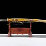 Kinjiryu Tachi samurai katana with Damascus steel blade