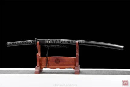 Tactical Kuro Samurai Katana with Blue Spring Steel Blade