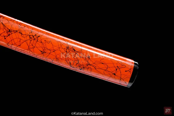 Vibrant Red Samurai Katana