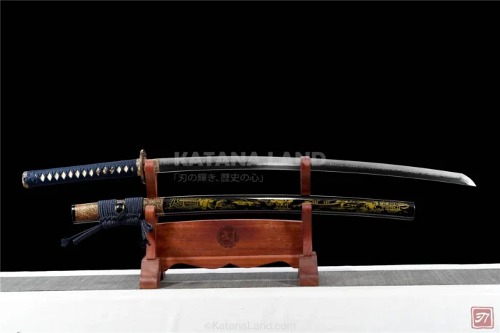 Black Hamon Samurai Katana