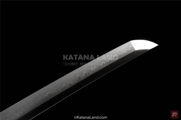 Traditional Japanese Katana Featuring Hamon
