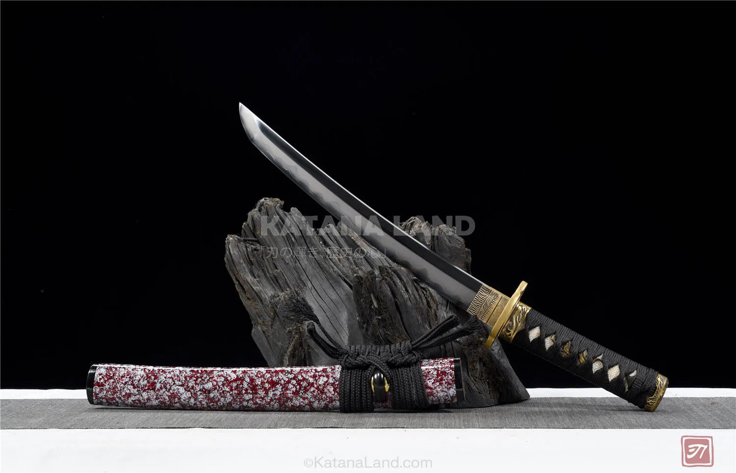 Red Hamon Samurai Katana