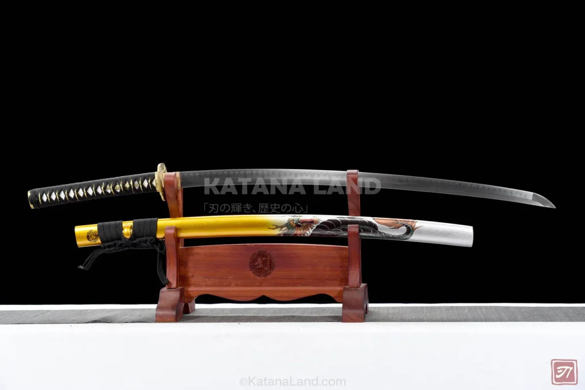 Gold Hamon Samurai Katana