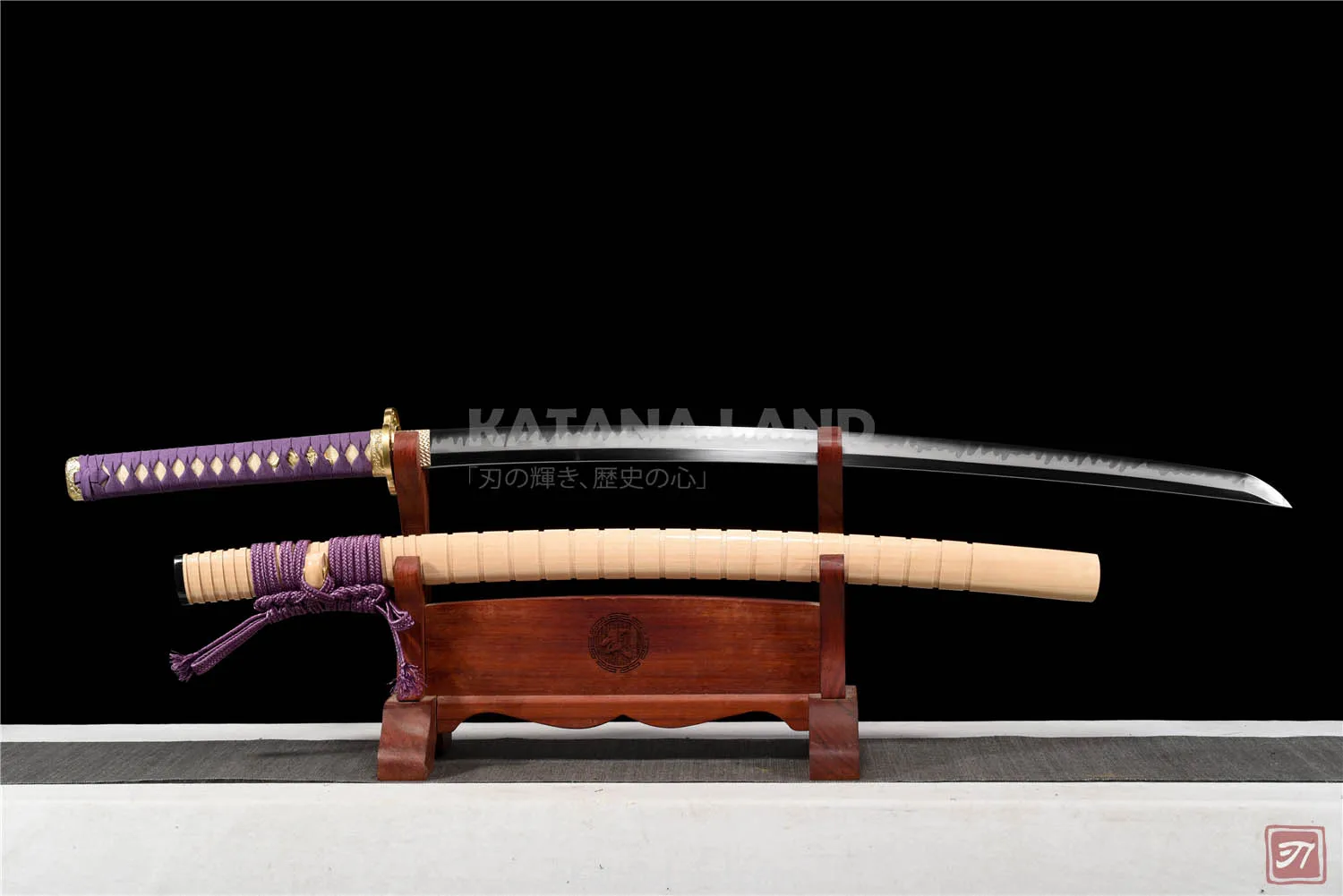 T10 Steel Samurai Katana with Yellow Blade