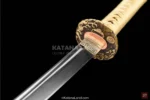 Premium samurai katana with exquisite Hamon design