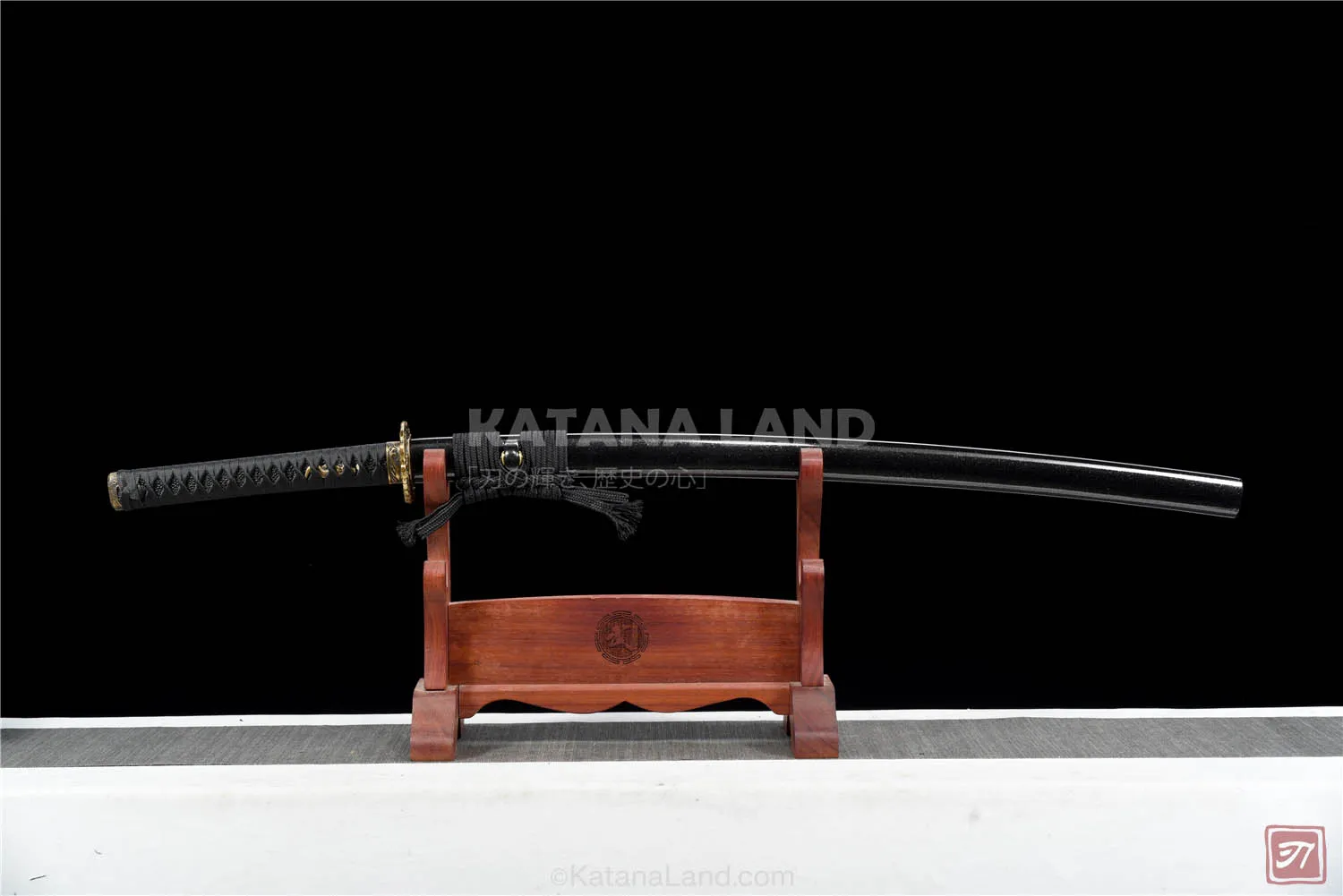 Yin Yang Katana with Damascus steel blade