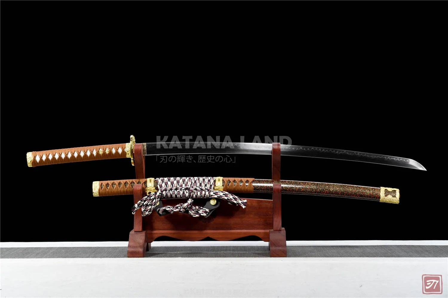 Red Samurai Katana with Hamon