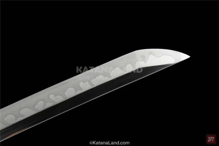 Handcrafted blue katana sword