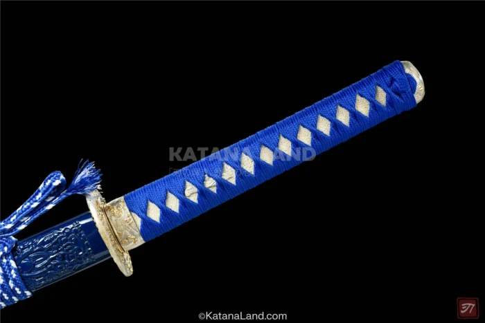 Premium katana swords featuring blue blade