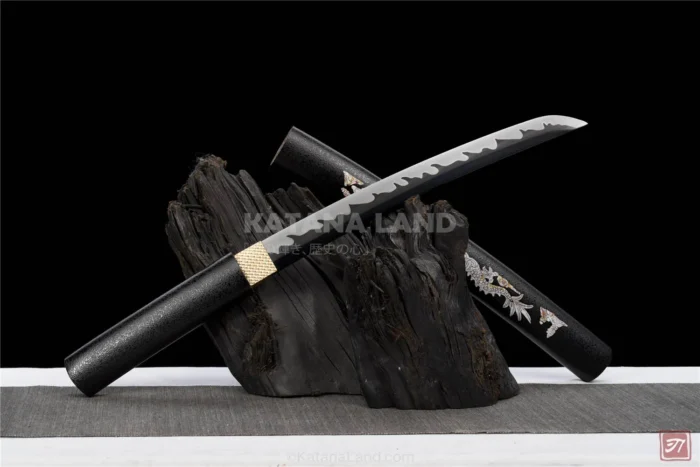 Black Hamon katana for collectors