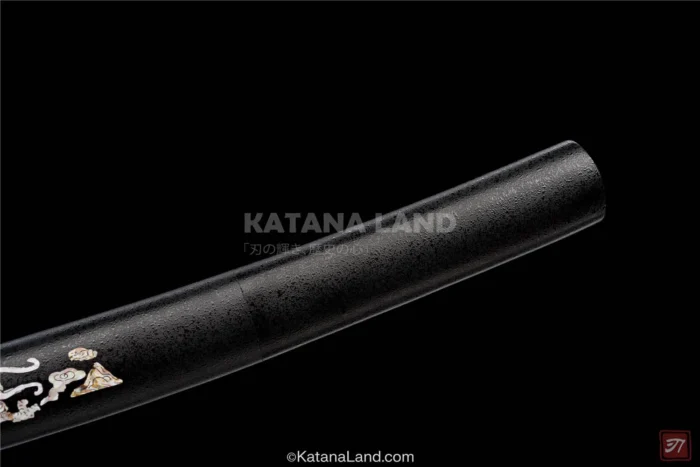 Exquisite black blade Ryūryū Tachi katana