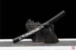 Ryūryū Tachi black katana with Hamon