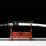 Yūrei Byakko Katana with Damascus steel blade