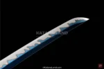 Elegant White Azure Tale Samurai Sword