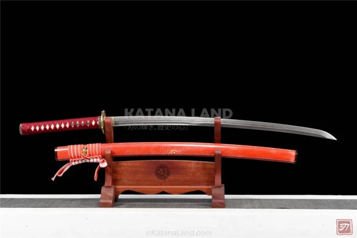 Orange Samurai Katana with BO-HI