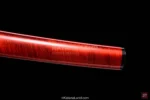 Limited edition red katana for samurai sword lovers