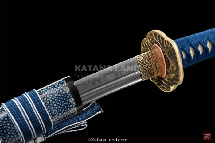 Black T10 Steel Katana with Traditional BO-HI