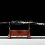 Ryūko Tachi samurai katana with black spring steel blade