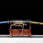 Tachiwaki Hideyoshi katana with Damascus steel blade