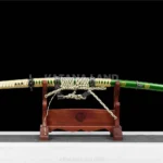 Oda Nobunaga's Katana with Damascus steel blade