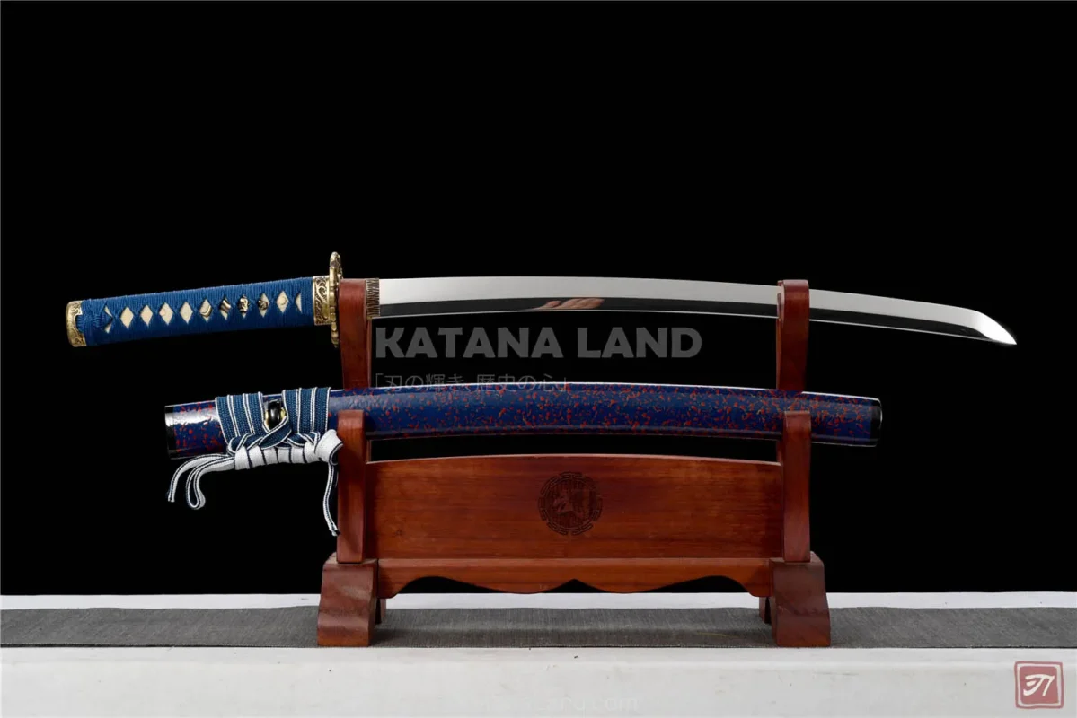 Purple Samurai Katana with Mirror Finish