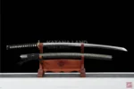 Green Samurai Katana featuring Hamon